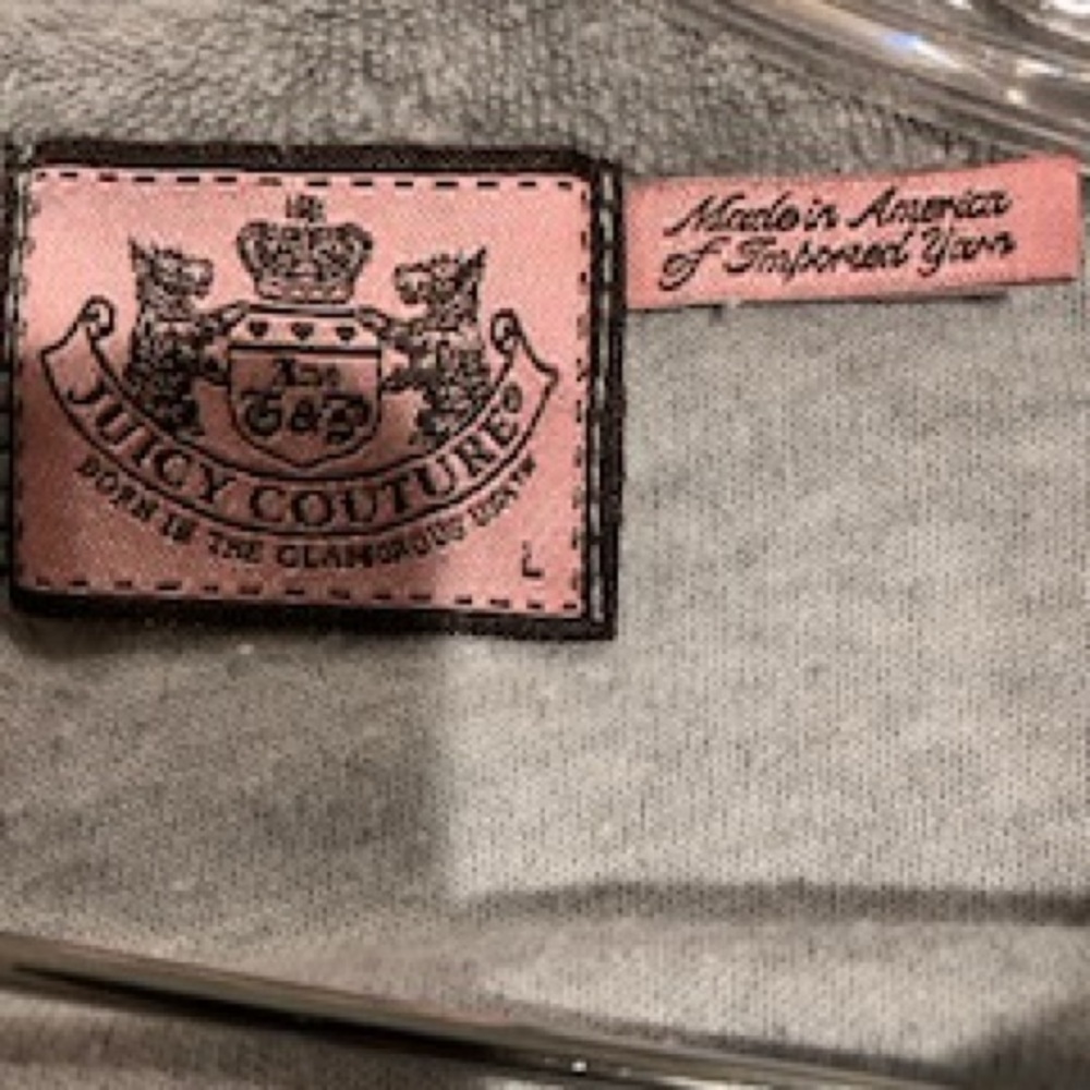 Juicy Couture Charcoal Velour Jacket - Picture 14 of 16